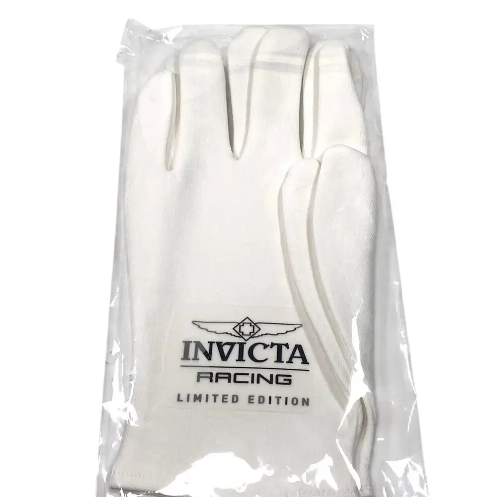 Invicta Racing White Watch Gloves Model IG0354 Limited Edition Unisex Adult NEW